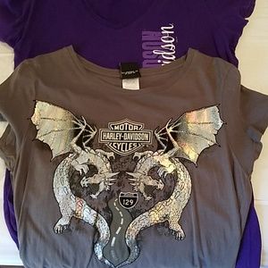 2 Harley t-shirts